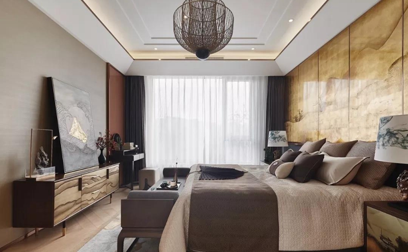 輕奢·新中式風格全屋定制,星空梵高全屋定制