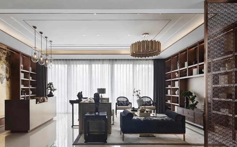 輕奢·新中式風格全屋定制,星空梵高全屋定制