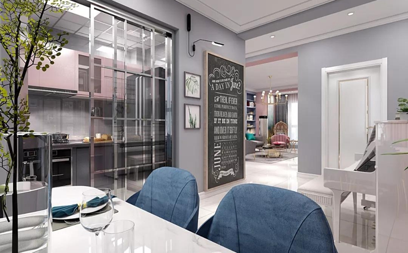 現代風格全屋定制，星空梵高全屋定制