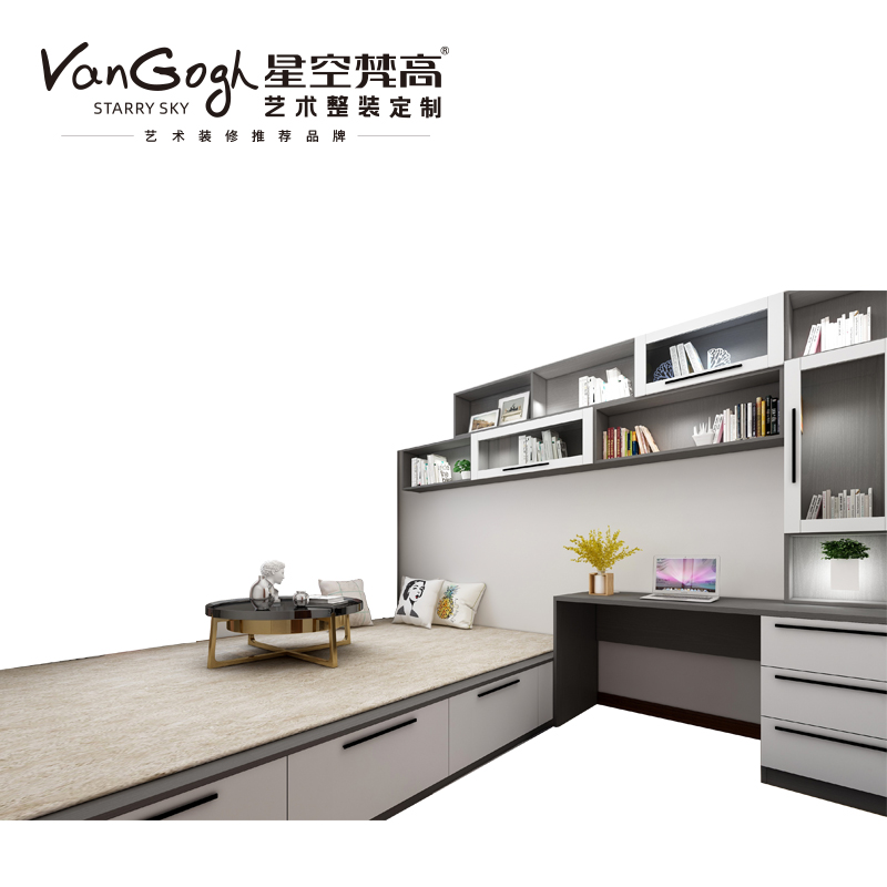 整體定制榻榻米 蒙斯陽光·黑木卡其+玉石白榻榻米 整體定制榻榻米 蒙斯陽光·黑木卡其+玉石白榻榻米